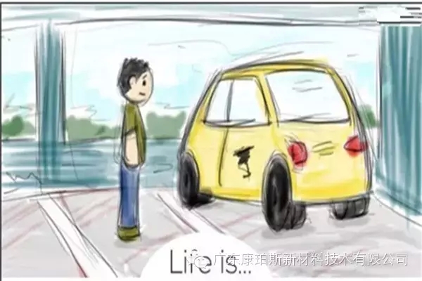 人生就是。。。 努力忘記新車碰上的刮蹭